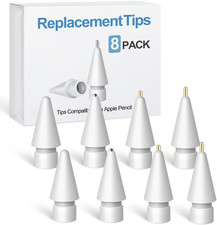 Replacement Tips for Apple Pencil Accessories - 8 Pack Mix Replacement Pencil Ti