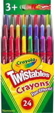 Crayola Twistables Crayons for Kids 24ct Cute School Supplies for Toddlers, P...