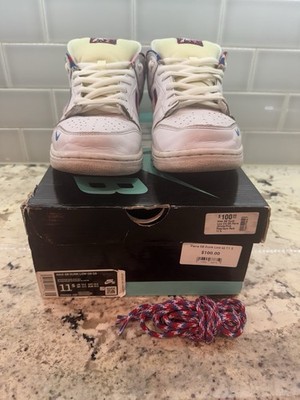 11.5 Nike Dunk low X Parra White Abstract Art OG SB QS