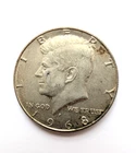 1968 D Kennedy Half Dollar --  40% Silver -- Denver Mint - free shipping