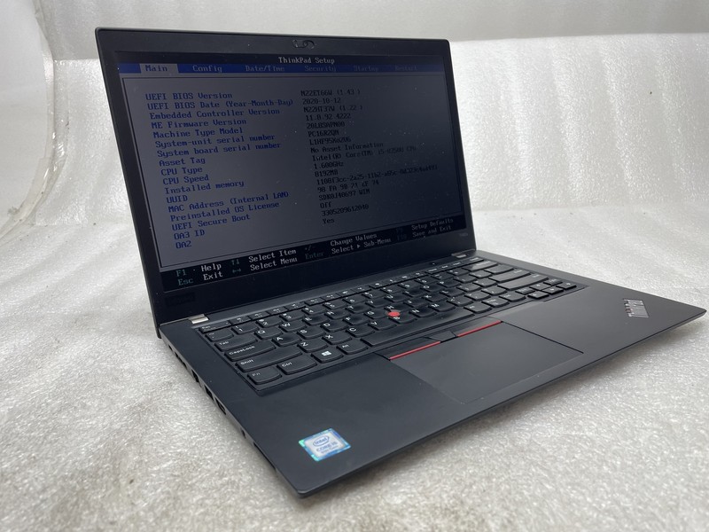 Lenovo ThinkPad T480s 14" Core i5-8250U 1.6GHz 8GB RAM NO HDD NO OS Good