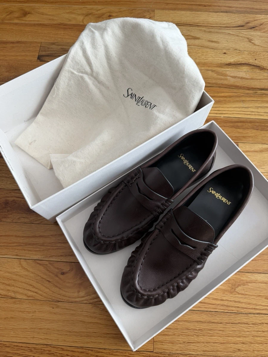 Saint Laurent Loafer Leather Upper Flats for Women for sale | eBay