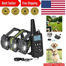 Dog Shock Collar with Remote Control - 2600FT Dog Training Collar 3 Pack with...