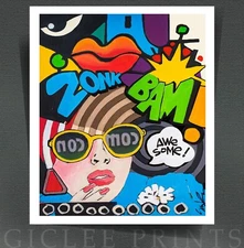 Suzka Signed and Numbered Art Print - ZONK-BAM  24x28