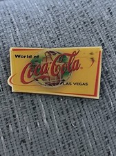 1997 LAS VEGAS NV WORLD OF COCA COLA COKE SODA RETAIL STORE LOGO ENAMEL MAGNET