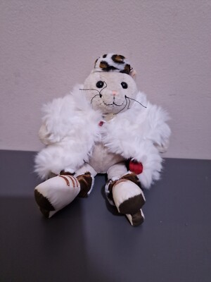 Jellycat Fur Coat Cat Kitty Medium Removable Jacket Rare