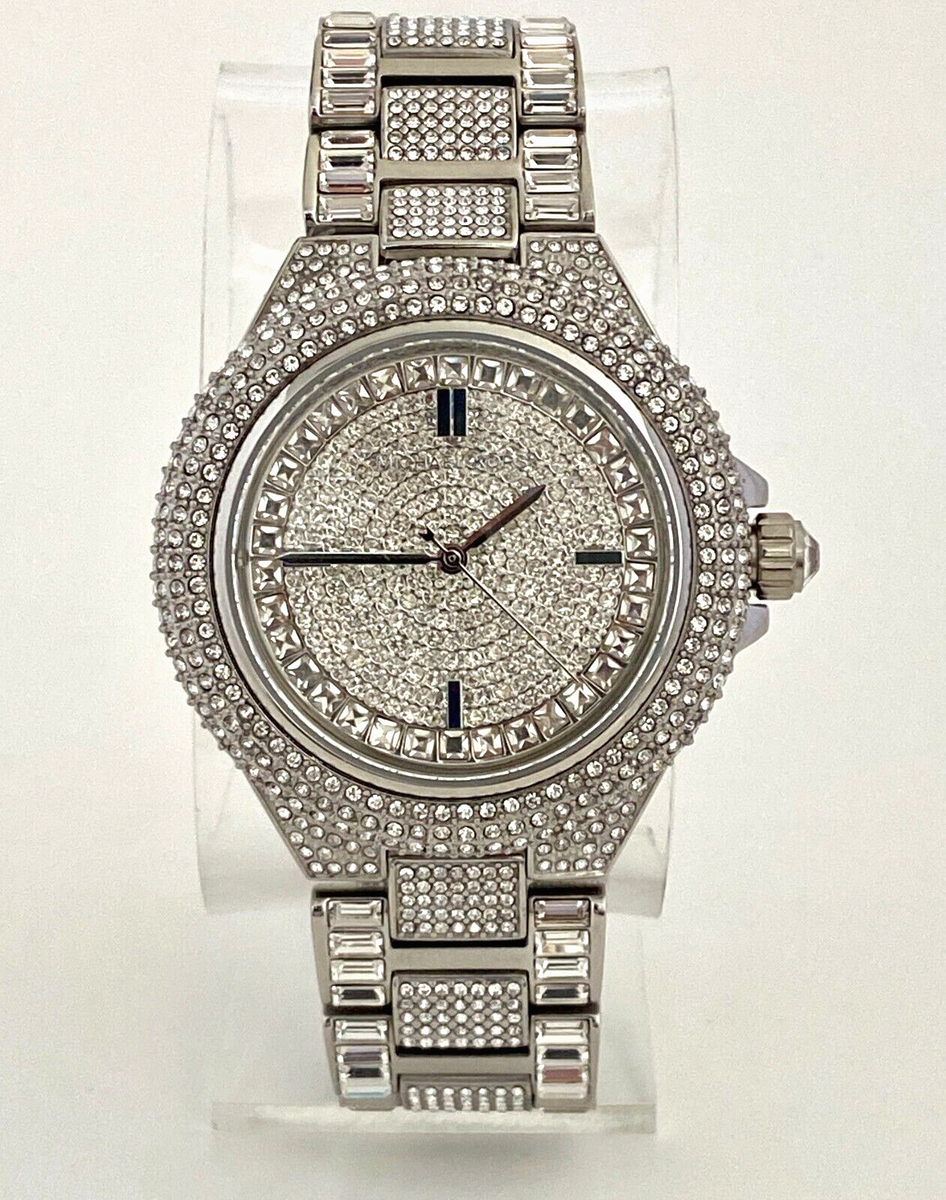Michael Kors MK5869 Camille Silver Tone Crystal Encrusted  display picture 2
