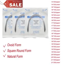 Dental Orthodontic Super Elastic Niti Rectangular Arch Wires Ovoid /Nature FDA