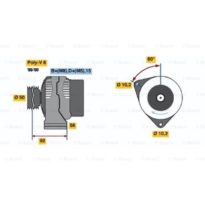 BOSCH Generator Lichtmaschine 150A 14V für Mercedes-Benz S-Klasse Coupe