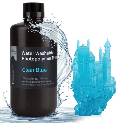ELEGOO Wasser Waschbares 3D Drucker Resin, Water Washable UV Resin 405nm