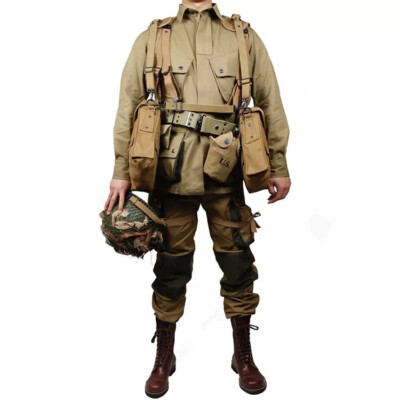 WW2 US Army Military ARMY M42 Soldiers COTTON FASHION Paratrooper