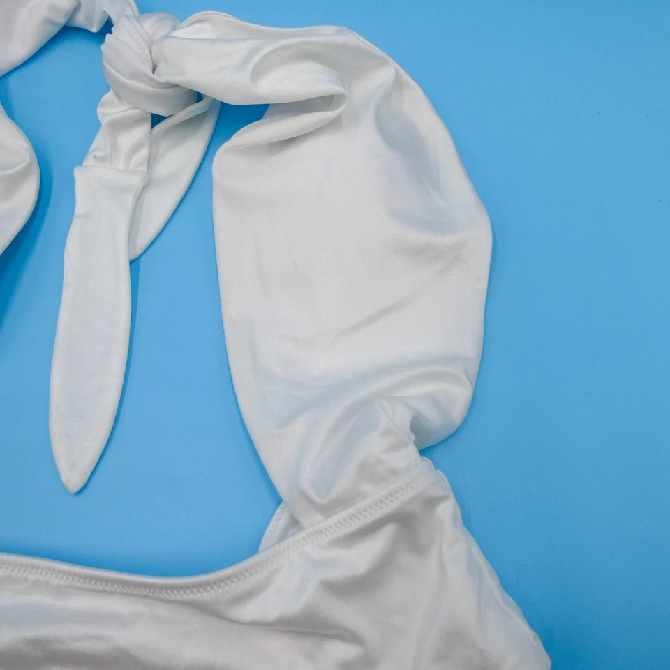 Victoria's Secret маленький белый вырез широкие ремни с подкладкой цельный купальник новый VS - Изображение 4 из 4