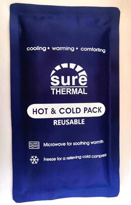 SURE Thermal Luxury Reusable Hot Cold Ice Gel Pack First Aid Medical Sports Heat x 2