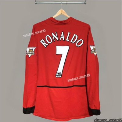 【未使用品】2004シーズン　 マンチェスターユニフォーム　RONALDO 7 RONALDO #7 MEN'S MANCHESTER UNITED 2003/2004 SOCCER FOOTBALL