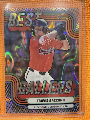 2024 Bowman's Best TRAVIS BAZZANA Best Ballers Lava Refractor /50 BB-5 Guardians
