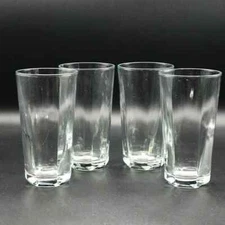 Vintage Anchor Hocking Set of 4 Oxford Highball Glasses Sureguard Made in USA