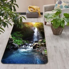 3D Waterfall Lake NAO8328 Game Rug Mat Elegant Photo Carpet Mat Fay