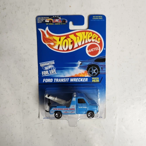 VTG NIP 1997 Hot Wheels Collector No. 620 Ford Transit Wrecker Tow Truck