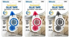 1-Pack Double Sided Permanent Glue Tape Adhesive Roller Acid Free Photo Safe