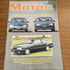 Modern Motor Mag 1984 VK Calais v XF Fairmont HDT Brock Monza Johnson XE Falcon