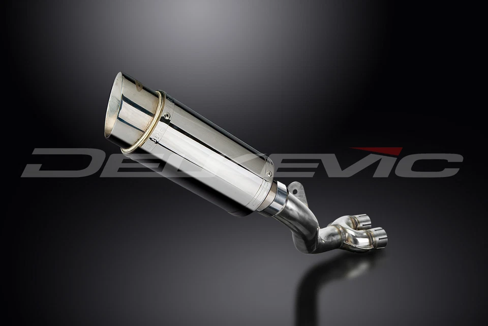 Honda CB1000R CB1000RA 2008-2016 Slip On 8" Round Stainless Exhaust Muffler Kit - Image 2 of 4