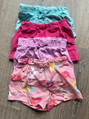 garanimals toddler girl clothes 4 pairs of shorts