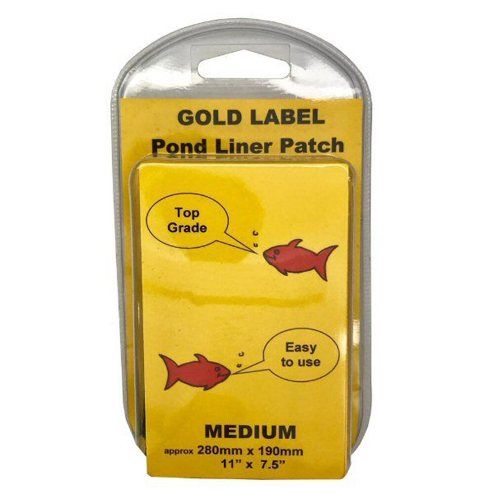 Gold Label Pond Liner Patch Repair Kit Medium 11""x7.5"" Long Lasting Butyl Liner