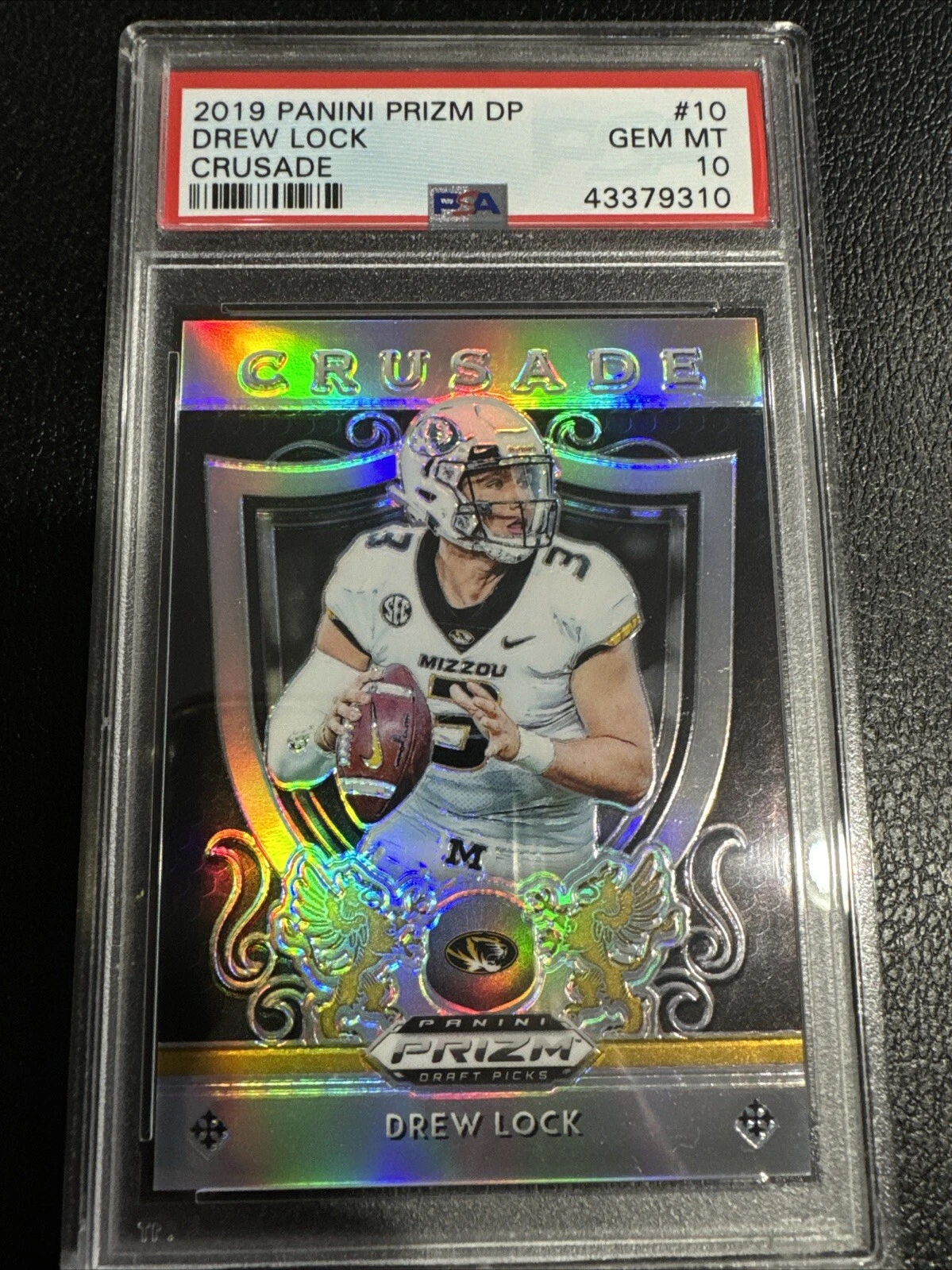 Drew Lock Panini Prizm Draft Picks Crusade #10 Base
