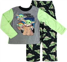Star Wars Pajamas Boys Large 10 Baby Yoda the Mandalorian Shirt Pant PJs Set