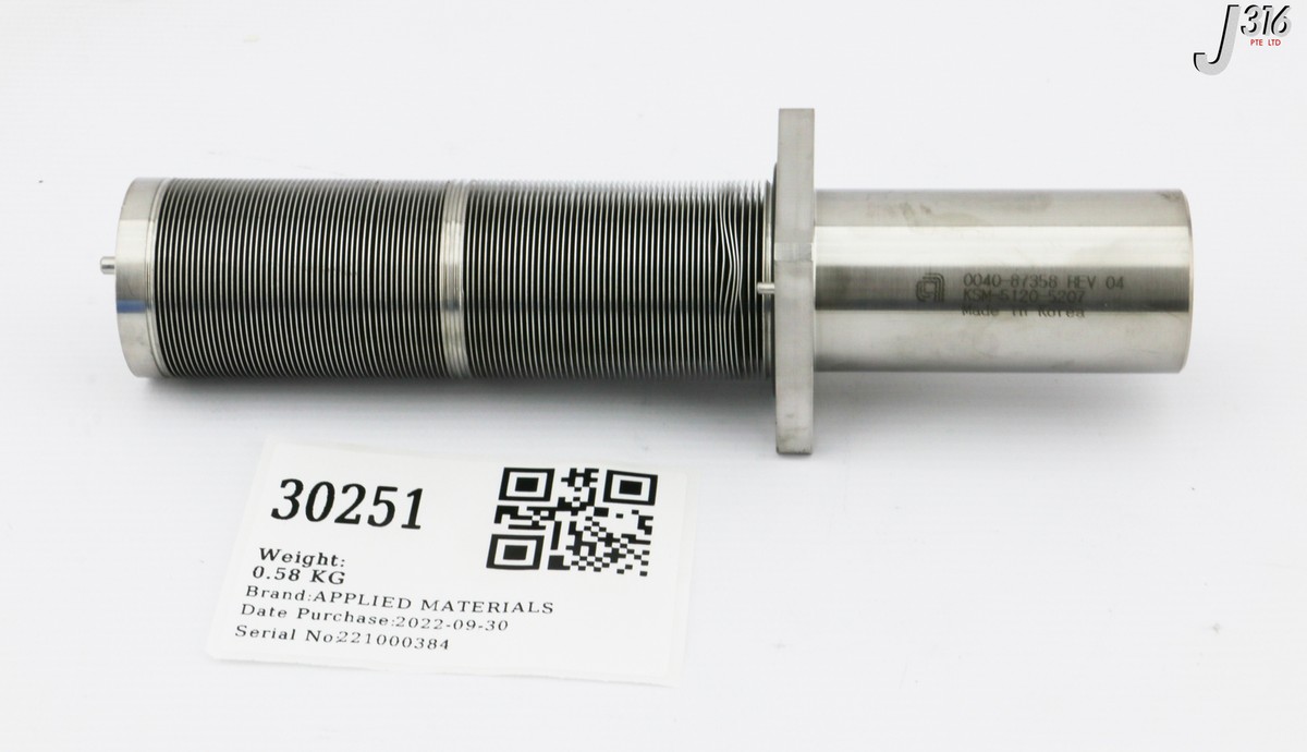 30251 APPLIED MATERIALS BELLOWS SV DOOR W/ BALL BEARING (PARTS