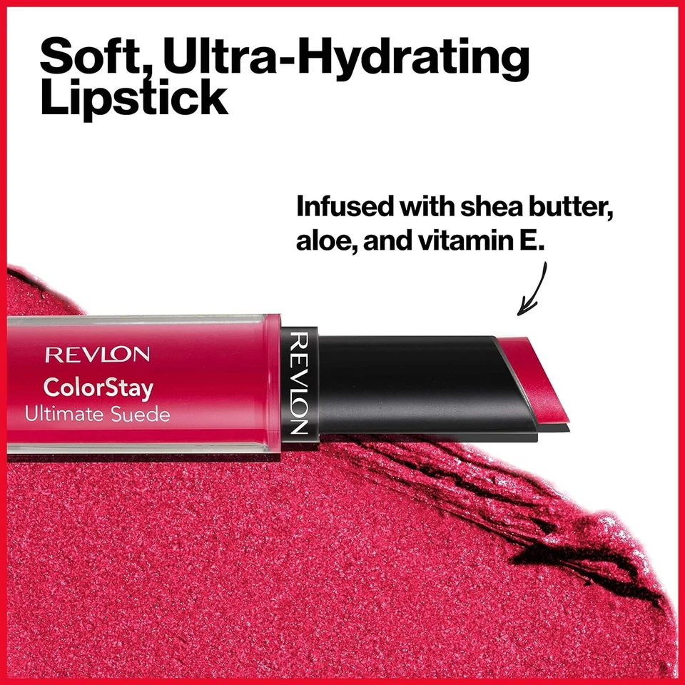 REVLON ColorStay Ultimate Suede Lipstick, 0.09 oz, #050 COUTURE - *NEW* - Image 3 of 4
