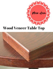 NEW 60" Round  Wooden Veneer Restaurant Table top in Mohogany(Eased Edge)