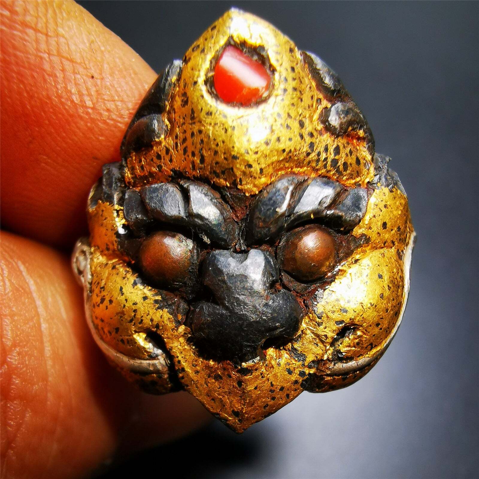 Gandhanra Unique Handmade Men's Ring,Tibetan Buddhist Garuda Ring,Amulet Jewelry