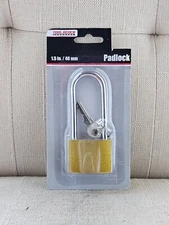 Padlock Tool Bench hardware Gold Tone Pad Lock 1.5in/40mm New