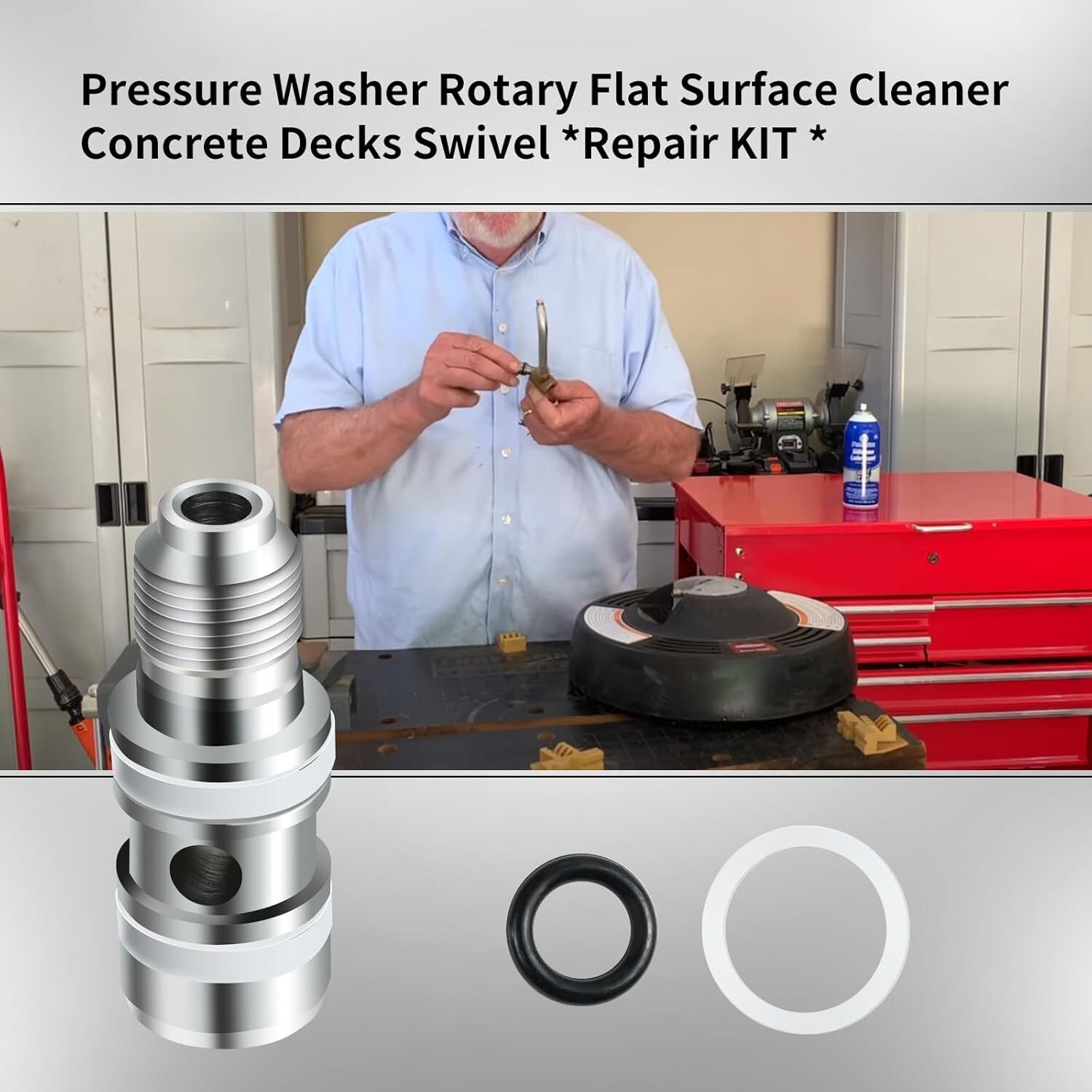 Repair kits for rotating concrete decks Rotating parts for pressure washers Rota