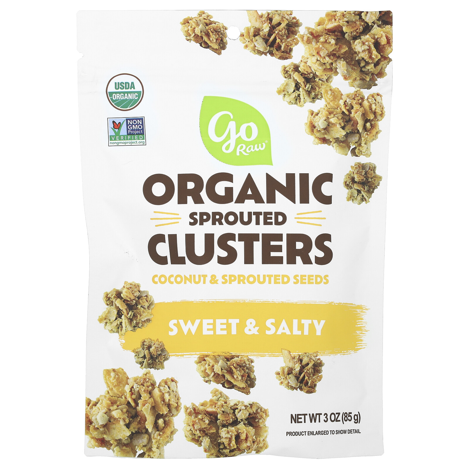 Органические пророщенные гроздья, сладкие и соленые, 3 унции (85 г)