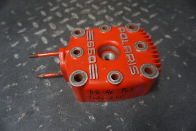 1988-1990 Polaris OEM Engine Motor Cylinder Head Red NOR Fin Classic SWE 500 650