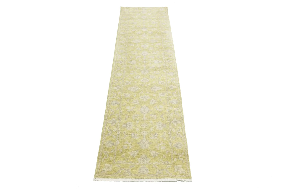 3X10 ft Transitional Oriental Runner Rug Floral Design Kitchen & Hallway Carpet - Image 4 of 4