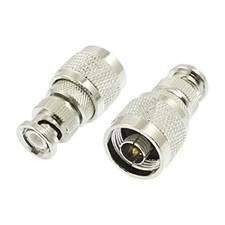 RF Adaptor N Type Male to BNC Male Straight Connector Pack of 2 USA