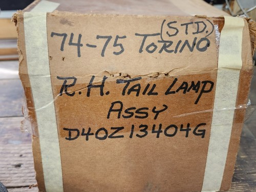 NOS OEM Ford 1974 1975 1976 Torino Tail Light Chrome Bezel Lens RH D4OZ-13404-G - Picture 24 of 24