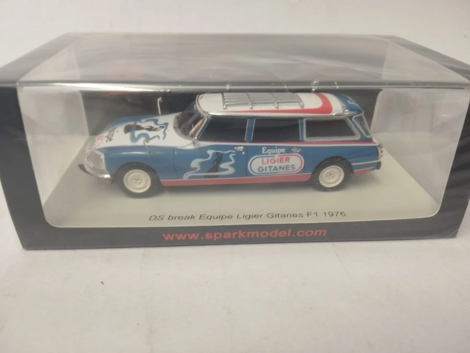 Spark Citroen DS Break Assistance Equipe Ligier Gitanes F1 1976 1/43 S5545 - Immagine 2 di 3