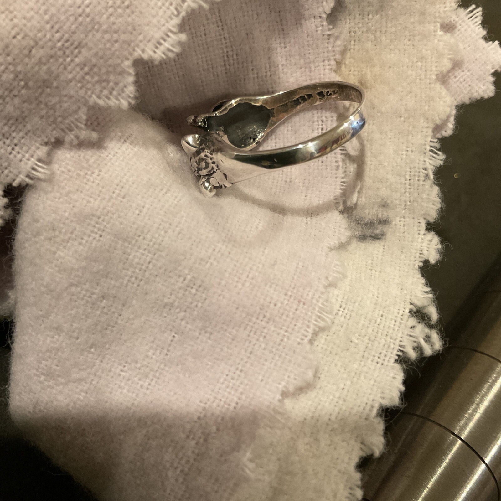 Sterling Silver Unique Wolf Ring - image 8