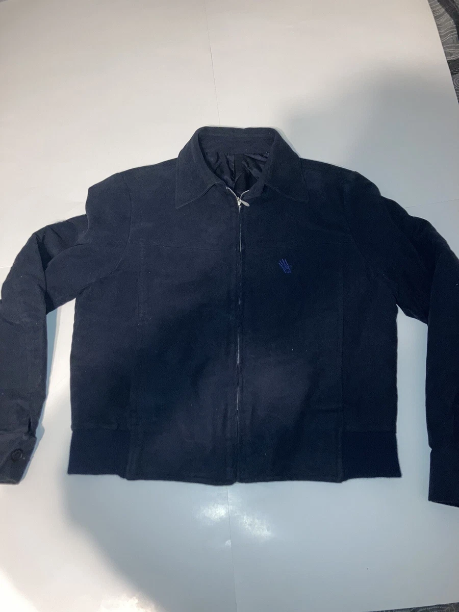 Men's J. Lindeberg On Course Full Zip Golf Blue Embroidered