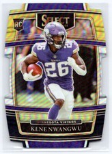 Kene Nwangwu 2021 Panini Select Rookie Black and Gold Prizm Die Cut #74