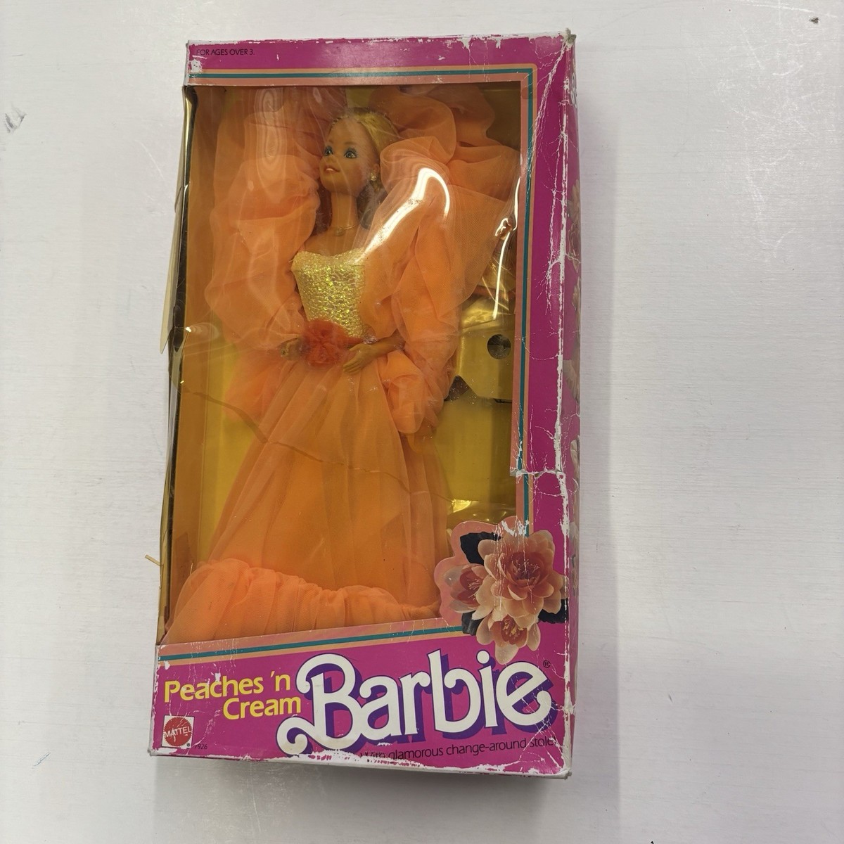 New Original Vintage 1984 Peaches N' Cream Barbie Doll #7926 Made