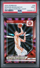 2024 PANINI DONRUSS INTERNATIONAL HOLO MAROON LASER #88 BOGDAN BOGDANOVIC PSA 9