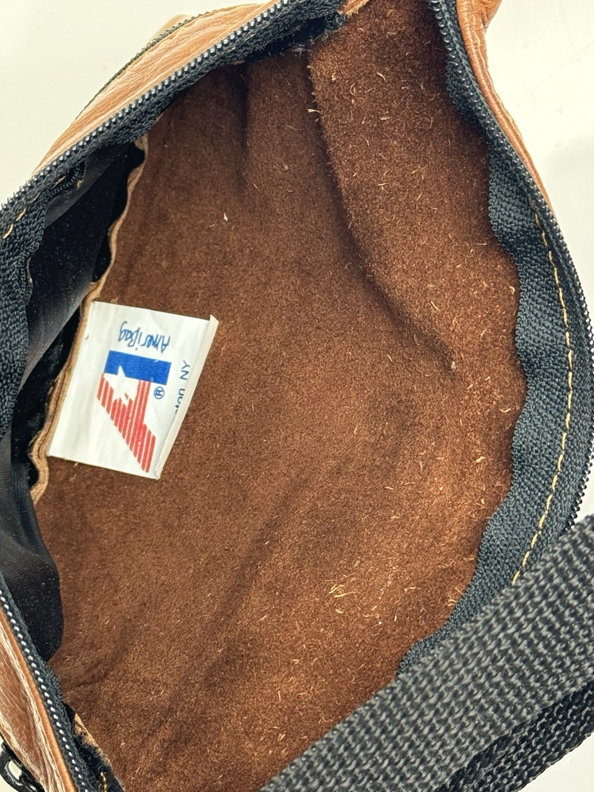 AMERI-BAG LEATHER TWO POCKET FANNY PACK WAIST BAG… - image 6