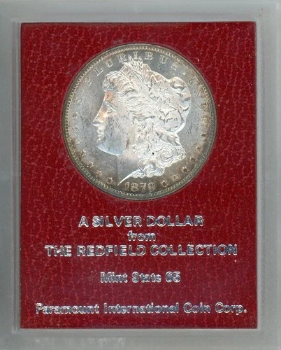 Morgan Dollar 1879-S Uncertified, Redfield Collection Red MS-65 Paramount Holder