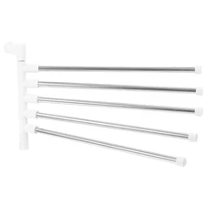 1 Set Bathroom Rotatory Towel Storage Rack Stainless Steel Towel Storage Shelf