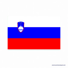 Slovenia Flag Sticker Decal Car Bumper Truck Motorcycle Vinyl 5x3 USA Made